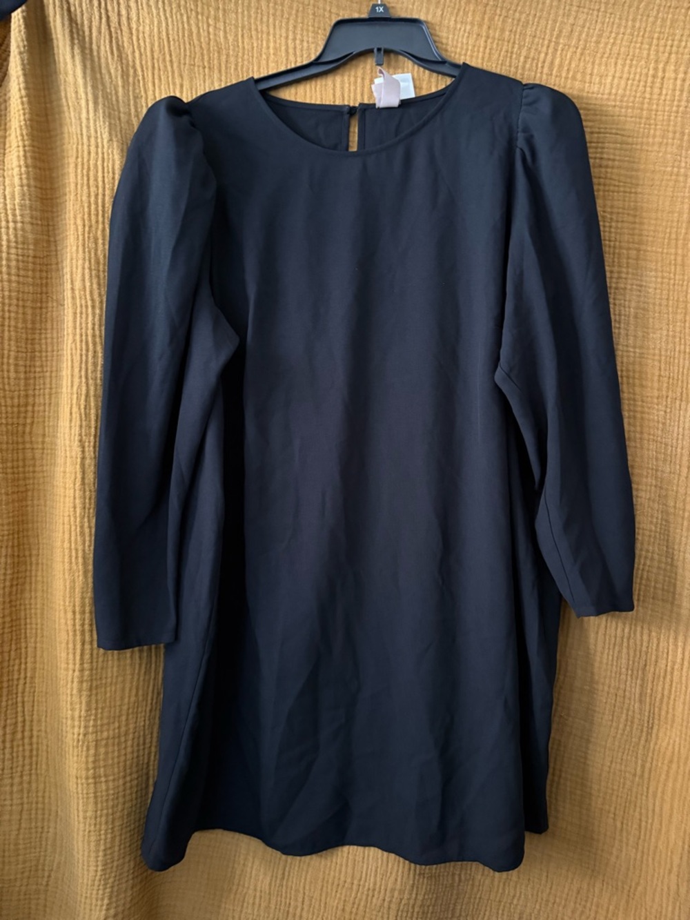 H&M Black Long Sleeve Shift Top